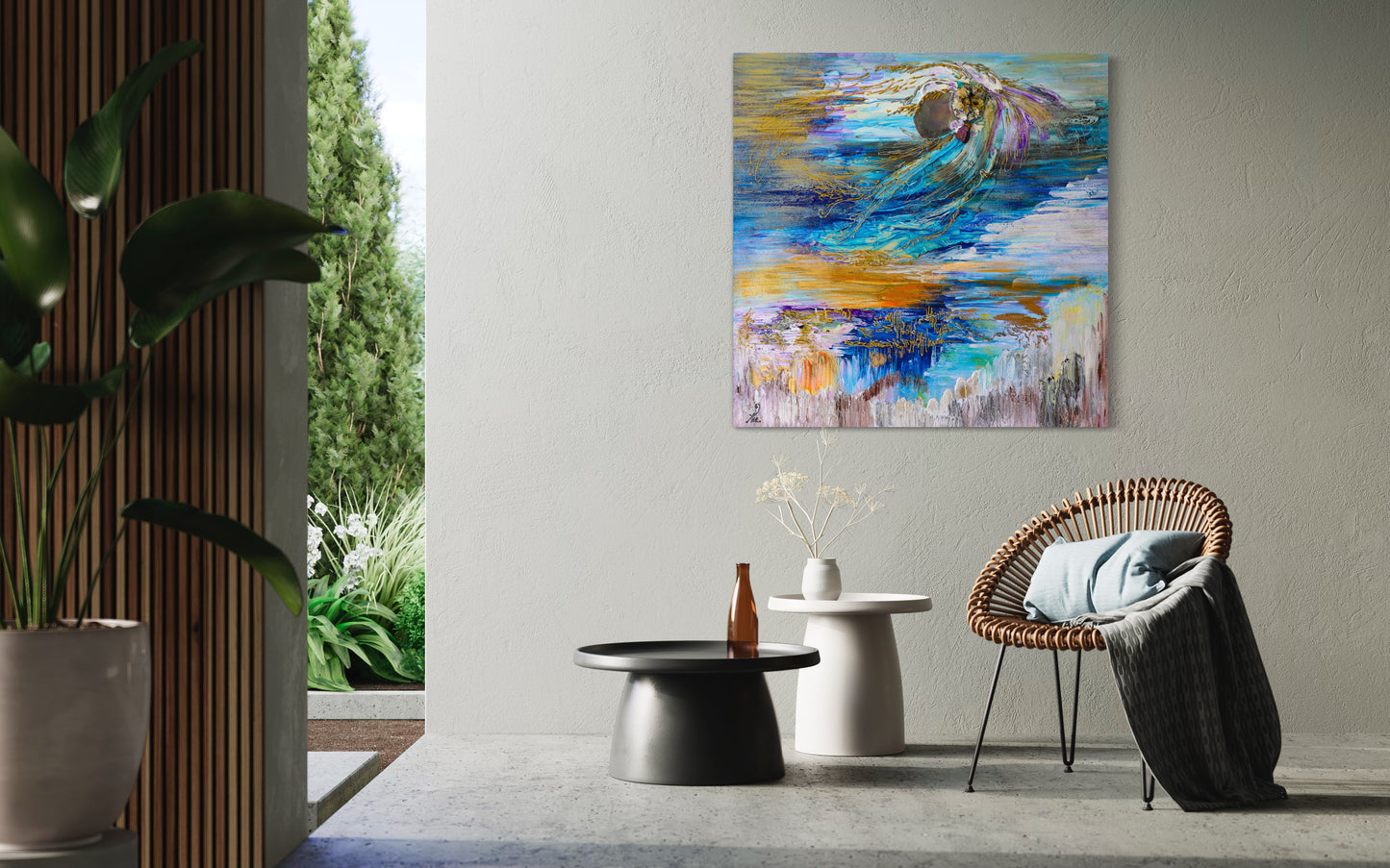 Angel Of Sante Fe Original Painting