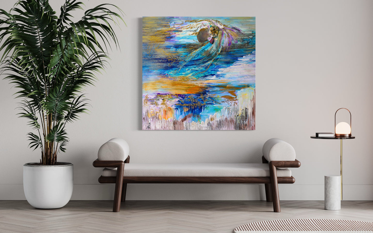 Angel Of Sante Fe Original Painting