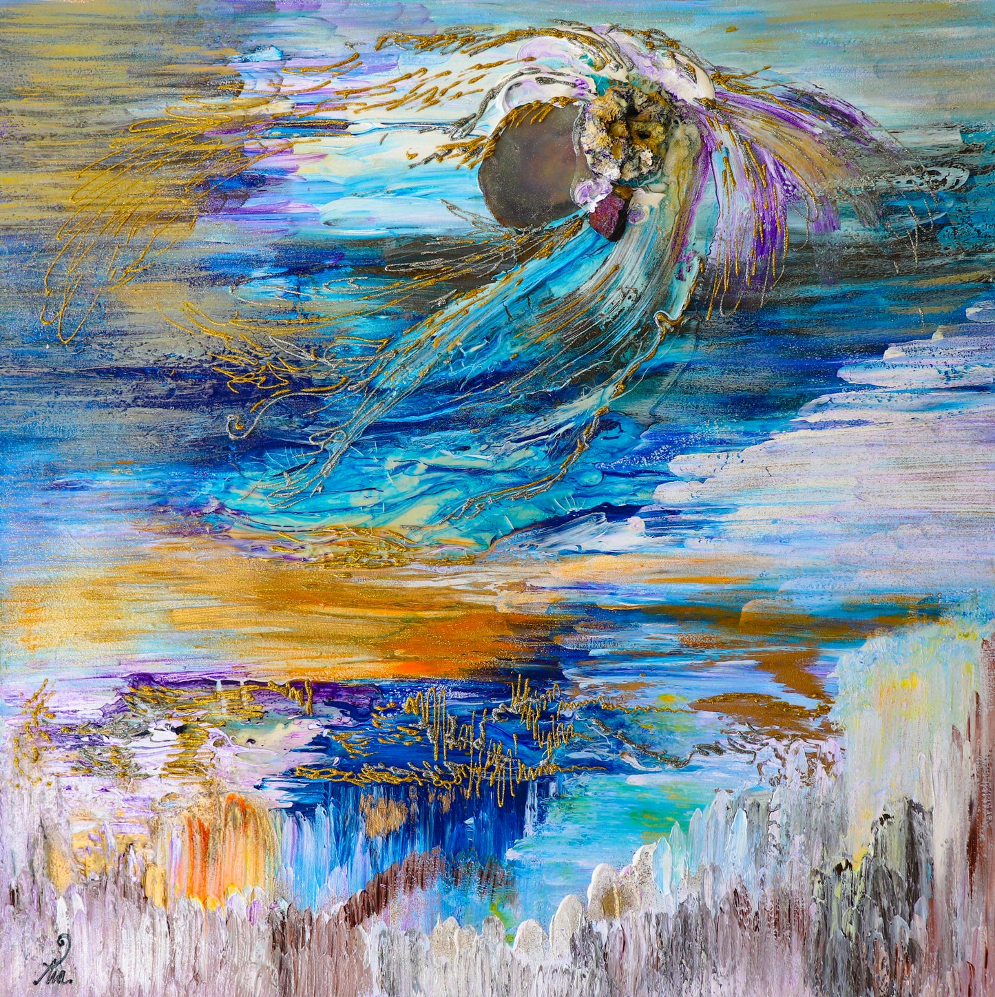 Angel Of Sante Fe Original Painting